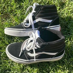 Boys Vans Hi-top Shoes SZ 2